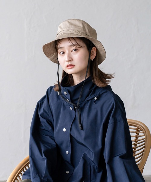 VitaFelice（ヴィータフェリーチェ）の「撥水ベンチレーションハット（ハット・レディース・ネイビー/サンドベージュ/ブラック・FREE）」の10枚目の写真