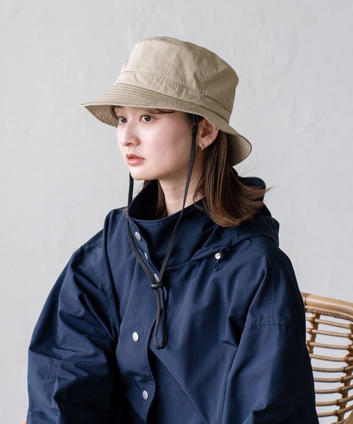 VitaFelice（ヴィータフェリーチェ）の「撥水ベンチレーションハット（ハット・レディース・ネイビー/サンドベージュ/ブラック・FREE）」の12枚目の写真