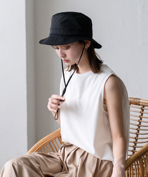 VitaFelice（ヴィータフェリーチェ）の「撥水ベンチレーションハット（ハット・レディース・ネイビー/サンドベージュ/ブラック・FREE）」の16枚目の写真