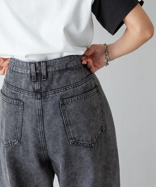 Chillfar(チルファー)の「ウエストフックルーズデニム(デニムパンツ・レディース・スミクロ/ブラック/ブルー・FREE)」の13枚目の写真