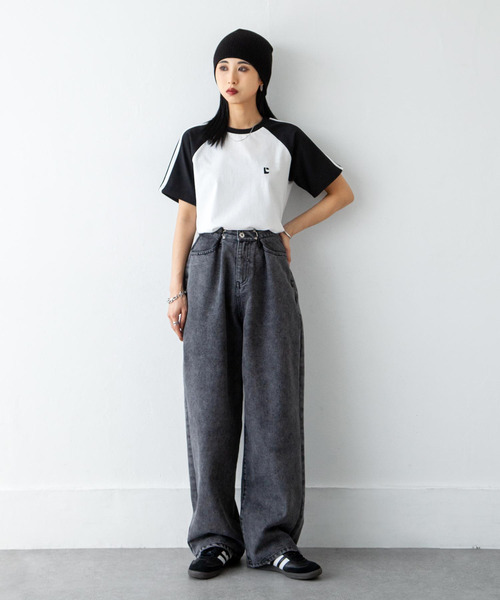 Chillfar(チルファー)の「ウエストフックルーズデニム(デニムパンツ・レディース・スミクロ/ブラック/ブルー・FREE)」の16枚目の写真