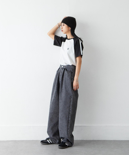 Chillfar(チルファー)の「ウエストフックルーズデニム(デニムパンツ・レディース・スミクロ/ブラック/ブルー・FREE)」の17枚目の写真