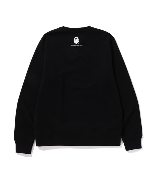 A BATHING APE(アベイシングエイプ)の「BAPE.COM CREWNECK SWEATSHIRT(スウェット・メンズ・グレー/ブラック・X-LARGE/LARGE/SMALL/MEDIUM/XX-LARGE)」の3枚目の写真
