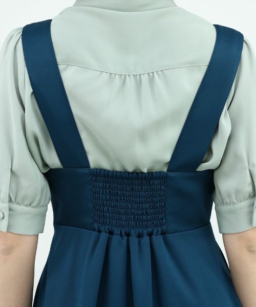 F i.n.t(フィント)の「【新色追加】チェーンビット使いディープVネックジャンパースカート/fint(ジャンパースカート・レディース・ネイビー/ブルーグリーン/アイボリー・FREE)」の19枚目の写真