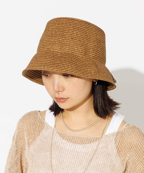 Rouge vif la cle（ルージュヴィフラクレ）の「【RUBEN】ハンドウォッシャブルバケットハット / RUS-8254（ハット・レディース・ベージュ/ブラック/グレー/ライトブラウン・フリー）」の8枚目の写真