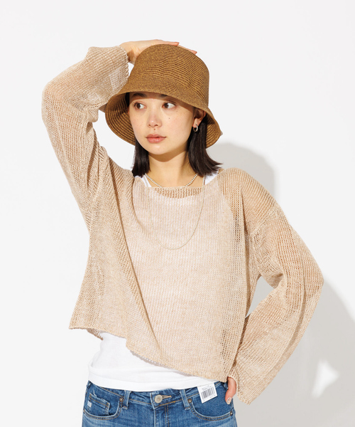 Rouge vif la cle（ルージュヴィフラクレ）の「【RUBEN】ハンドウォッシャブルバケットハット / RUS-8254（ハット・レディース・ベージュ/ブラック/グレー/ライトブラウン・フリー）」の9枚目の写真