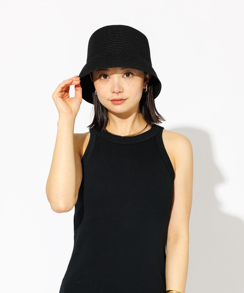 Rouge vif la cle（ルージュヴィフラクレ）の「【RUBEN】ハンドウォッシャブルバケットハット / RUS-8254（ハット・レディース・ベージュ/ブラック/グレー/ライトブラウン・フリー）」の14枚目の写真