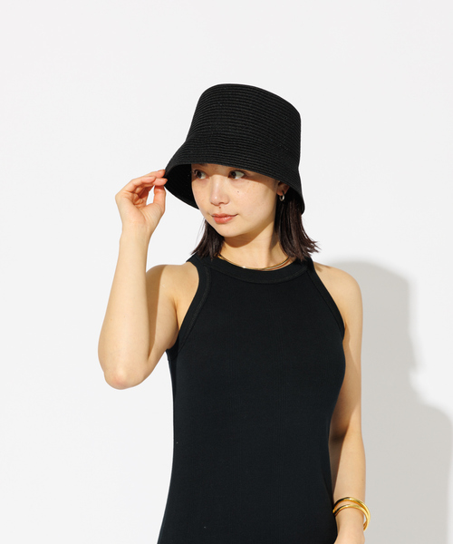 Rouge vif la cle（ルージュヴィフラクレ）の「【RUBEN】ハンドウォッシャブルバケットハット / RUS-8254（ハット・レディース・ベージュ/ブラック/グレー/ライトブラウン・フリー）」の15枚目の写真
