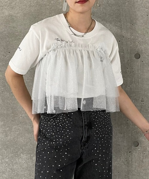 PAGEBOY（ページボーイ）の「ラメチュールフリルカラー（付け襟・レディース・ホワイト/ブラック・FREE）」の22枚目の写真