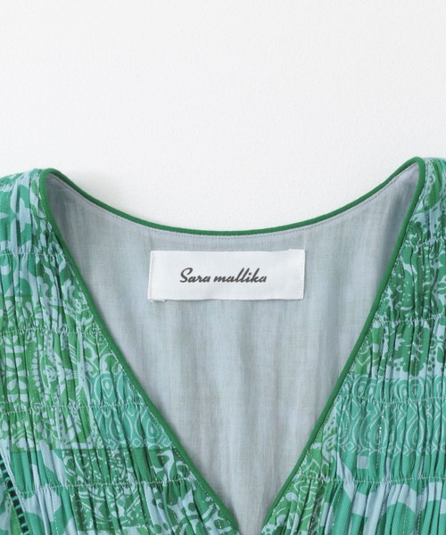 ありさ　新品　サラマリカTILE PATTERN DRESS sara mallika（サラ マリカ）の「sara mallika TILE PATTERN
