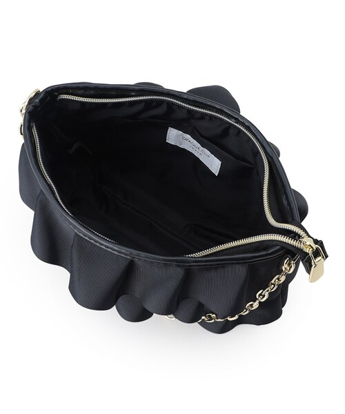 OPAQUE.CLIP(オペークドットクリップ)の「◆【2WAY】フリルティアードバッグ(クラッチバッグ・レディース・ブラック/ベージュ・00)」の9枚目の写真