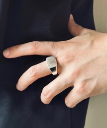 【OKUOKU 0909】 シルバープレーティング デザインリング フリーサイズ / chi-ring-g2【GBT】