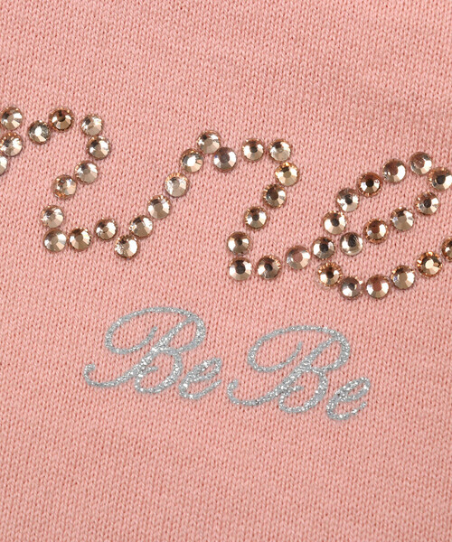 BeBe（ベベ）の「シフォンフラワー袖ラインストーンTシャツ(90~150cm)（Tシャツ/カットソー・キッズ・グリーン/オレンジ・150cm/130cm/140cm/110cm/120cm/100cm/90cm）」の10枚目の写真