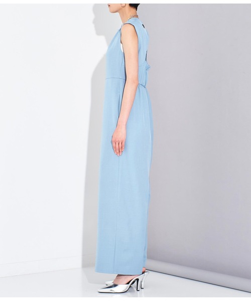 Settimissimo（セッティミッシモ）の「バックオープン リネンライク オールインワン（サロペット/オーバーオール・レディース・ブルー/ブラック・FREE）」の17枚目の写真