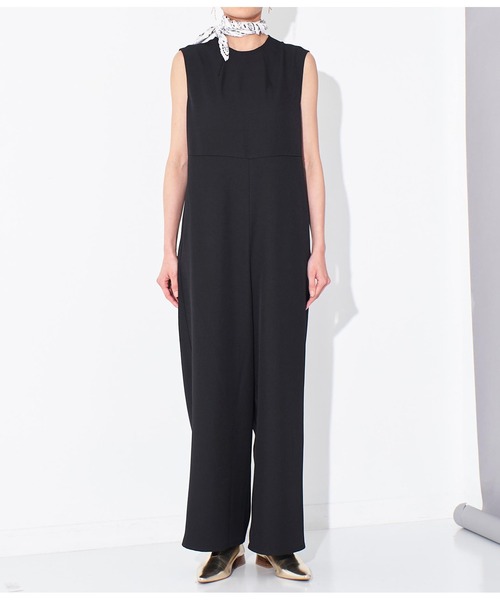 Settimissimo（セッティミッシモ）の「バックオープン リネンライク オールインワン（サロペット/オーバーオール・レディース・ブルー/ブラック・FREE）」の14枚目の写真