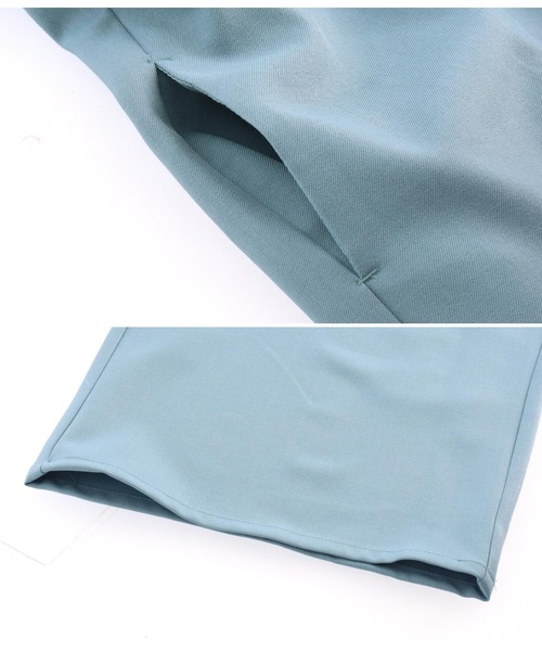 Settimissimo（セッティミッシモ）の「バックオープン リネンライク オールインワン（サロペット/オーバーオール・レディース・ブルー/ブラック・FREE）」の21枚目の写真