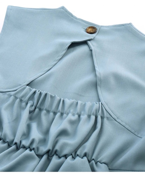 Settimissimo（セッティミッシモ）の「バックオープン リネンライク オールインワン（サロペット/オーバーオール・レディース・ブルー/ブラック・FREE）」の19枚目の写真