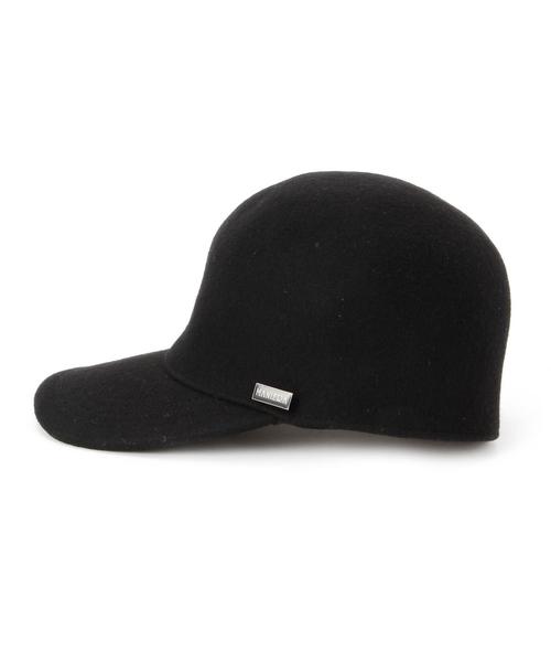 MANIERA(マニエラ)の「MANIERA(マニエラ) FELT CAP(キャップ・レディース・ブラック・SMALL)」の2枚目の写真