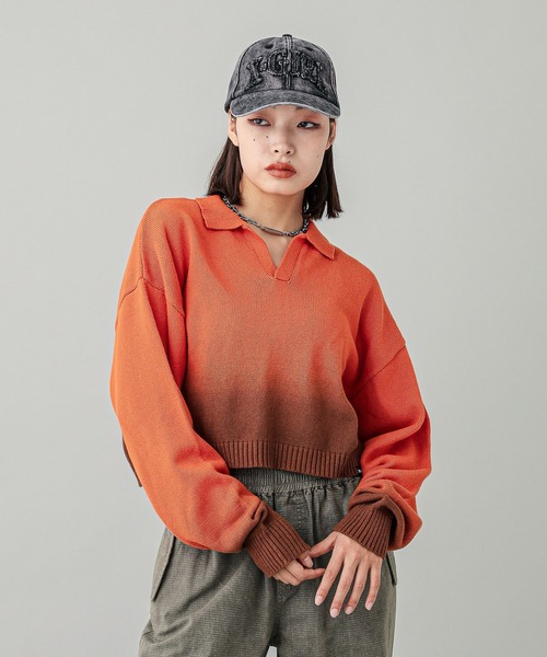 X-girl（エックスガール）の「ARCH LOGO 6PANEL CAP（キャップ・レディース・ブラック/オリーブ/バーガンディー・ONE SIZE）」の6枚目の写真