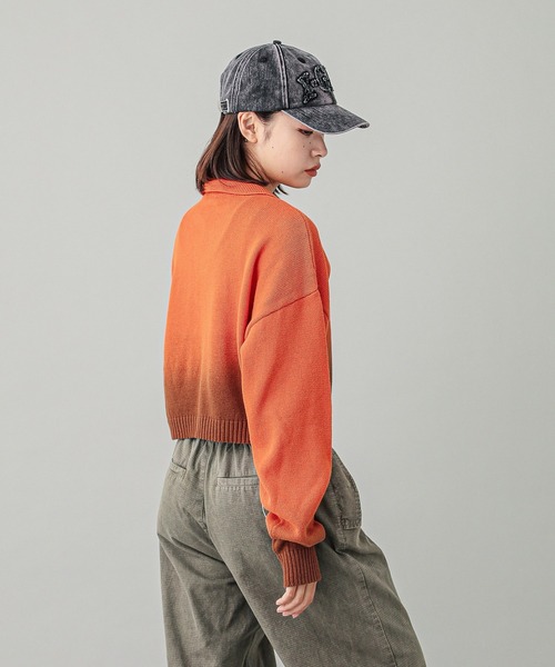 X-girl（エックスガール）の「ARCH LOGO 6PANEL CAP（キャップ・レディース・ブラック/オリーブ/バーガンディー・ONE SIZE）」の8枚目の写真