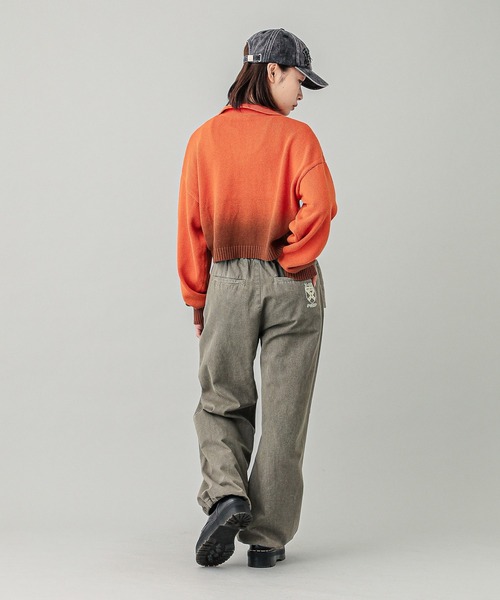 X-girl（エックスガール）の「ARCH LOGO 6PANEL CAP（キャップ・レディース・ブラック/オリーブ/バーガンディー・ONE SIZE）」の12枚目の写真