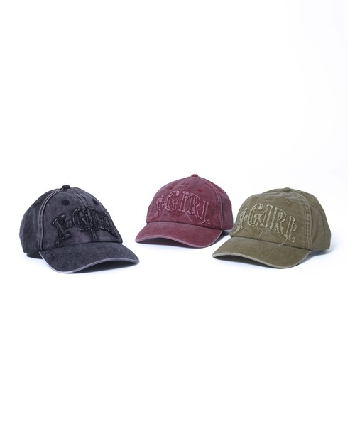X-girl（エックスガール）の「ARCH LOGO 6PANEL CAP（キャップ・レディース・ブラック/オリーブ/バーガンディー・ONE SIZE）」の22枚目の写真