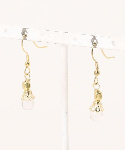 チャイハネ（チャイハネ）の「【チャイハネ】メリティアピアス（ピアス（両耳用）・レディース・クリア/ブラック/ターコイズブルー/オレンジ/グリーン/パープル/レッド・FREE）」の7枚目の写真