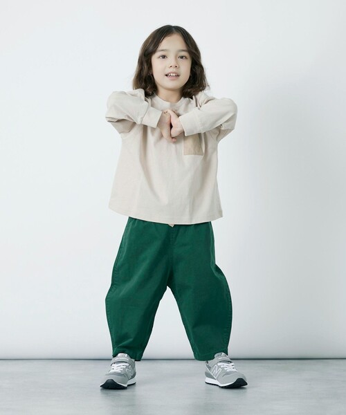 Gramicci（グラミチ）の「【別注】＜GRAMICCI＞バルーンパンツ / キッズ 100cm-130cm（チノパンツ・キッズ・ダークグリーン/ネイビー/モカ・130cm/120cm/110cm/100cm）」の6枚目の写真