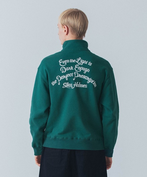 【セール】SCRIPT HALF ZIP SWEATSHIRT（スウェット）｜SILAS（サイラス）