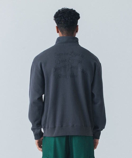【セール】SCRIPT HALF ZIP SWEATSHIRT(スウェット)|SILAS(サイラス) 【セール】SCRIPT HALF ZIP SWEATSHIRT(スウェット)|SILAS(サイラス)