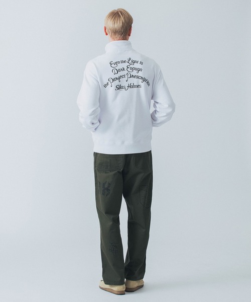 【セール】SCRIPT HALF ZIP SWEATSHIRT(スウェット)|SILAS(サイラス) 【セール】SCRIPT HALF ZIP SWEATSHIRT(スウェット)|SILAS(サイラス)