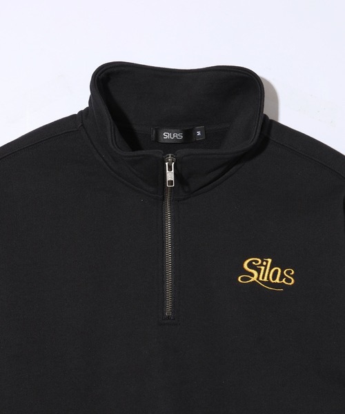 【セール】SCRIPT HALF ZIP SWEATSHIRT(スウェット)|SILAS(サイラス) 【セール】SCRIPT HALF ZIP SWEATSHIRT(スウェット)|SILAS(サイラス)