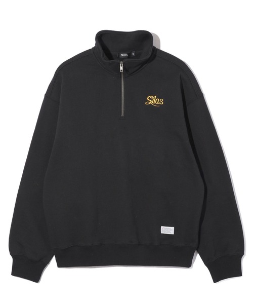 【セール】SCRIPT HALF ZIP SWEATSHIRT(スウェット)|SILAS(サイラス) 【セール】SCRIPT HALF ZIP SWEATSHIRT(スウェット)|SILAS(サイラス)