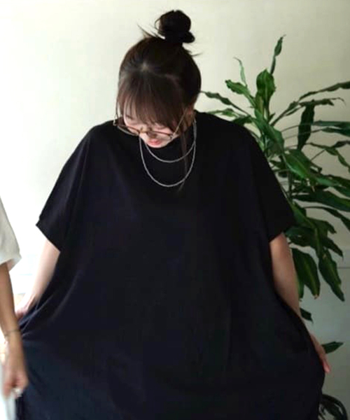 JOURNAL STANDARD LUXE(ジャーナルスタンダード ラックス)の「オーガニックコットン ワンピース(ワンピース・レディース・ホワイト/ブラック・FREE)」の7枚目の写真