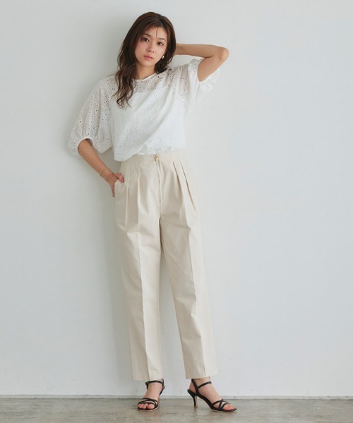 Pierrot(ピエロ)の「コットンレースブラウス(シャツ/ブラウス・レディース・オフホワイト・M/L)」の17枚目の写真