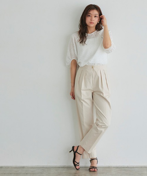 Pierrot(ピエロ)の「コットンレースブラウス(シャツ/ブラウス・レディース・オフホワイト・M/L)」の15枚目の写真