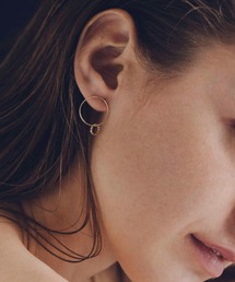 【les bonbon】 W hoop pierce / ダブルフープピアス