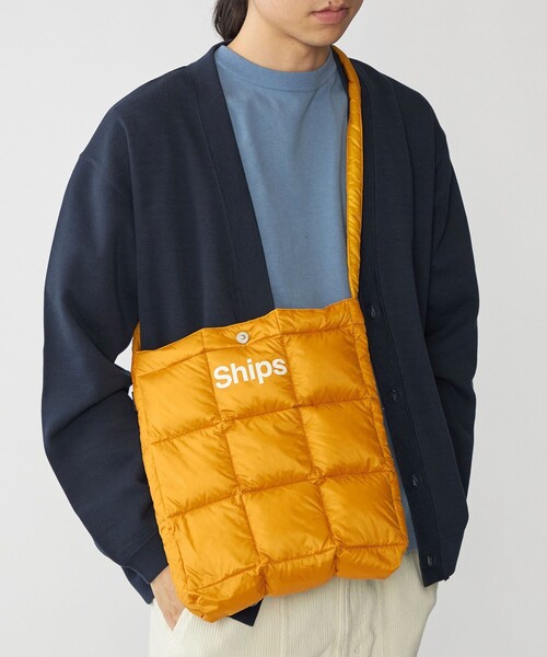 TAION（タイオン）の「【WEB限定/SHIPS別注】TAION: ダウン スクエア ショルダー バッグ（ショルダーバッグ・メンズ・ベージュ/グリーン/ブラック/イエロー系/ネイビー・ONE SIZE）」の5枚目の写真