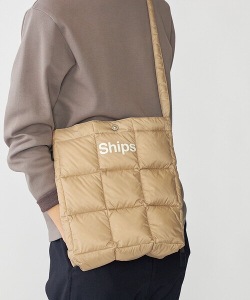 TAION（タイオン）の「【WEB限定/SHIPS別注】TAION: ダウン スクエア ショルダー バッグ（ショルダーバッグ・メンズ・ベージュ/グリーン/ブラック/イエロー系/ネイビー・ONE SIZE）」の7枚目の写真