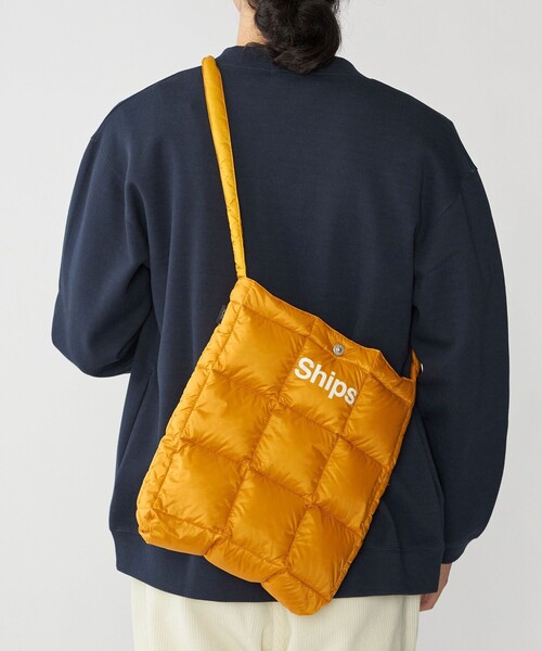 TAION（タイオン）の「【WEB限定/SHIPS別注】TAION: ダウン スクエア ショルダー バッグ（ショルダーバッグ・メンズ・ベージュ/グリーン/ブラック/イエロー系/ネイビー・ONE SIZE）」の8枚目の写真