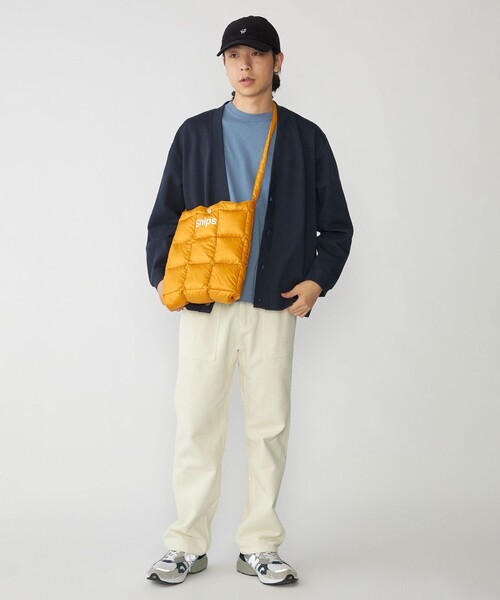 TAION（タイオン）の「【WEB限定/SHIPS別注】TAION: ダウン スクエア ショルダー バッグ（ショルダーバッグ・メンズ・ベージュ/グリーン/ブラック/イエロー系/ネイビー・ONE SIZE）」の10枚目の写真