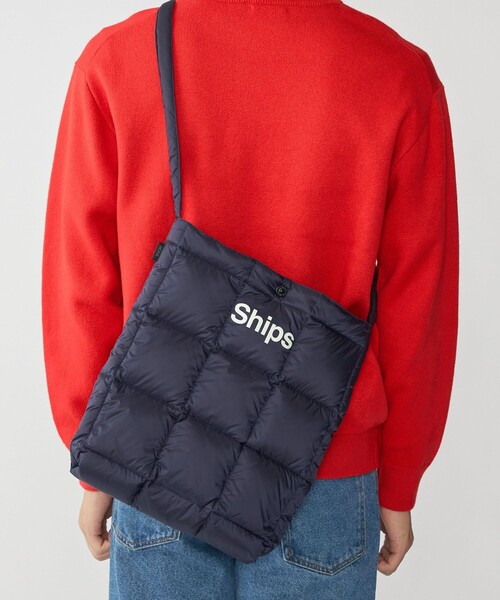 TAION（タイオン）の「【WEB限定/SHIPS別注】TAION: ダウン スクエア ショルダー バッグ（ショルダーバッグ・メンズ・ベージュ/グリーン/ブラック/イエロー系/ネイビー・ONE SIZE）」の14枚目の写真