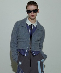 MAISON SPECIALカーディガン 02 Double Color Layered Knit Cardigan/ダブルカラーレイヤード