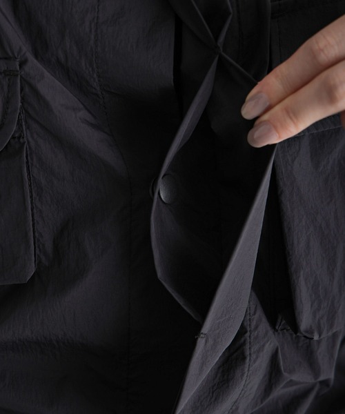 RAGEBLUE（レイジブルー）の「ユーティリティーBIGワークシャツ（シャツ/ブラウス・レディース・ブラック/オリーブ・FREE）」の16枚目の写真