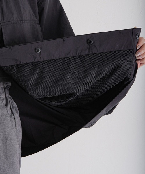 RAGEBLUE（レイジブルー）の「ユーティリティーBIGワークシャツ（シャツ/ブラウス・レディース・ブラック/オリーブ・FREE）」の10枚目の写真