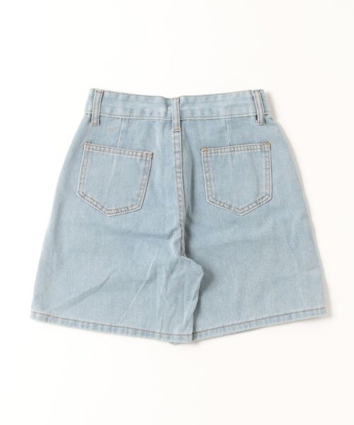 Dream garden(ドリームガーデン)の「デニムショートパンツ(デニムパンツ・レディース・ブルー/アイボリー・S/M/XL/2XL/L/3XL)」の3枚目の写真