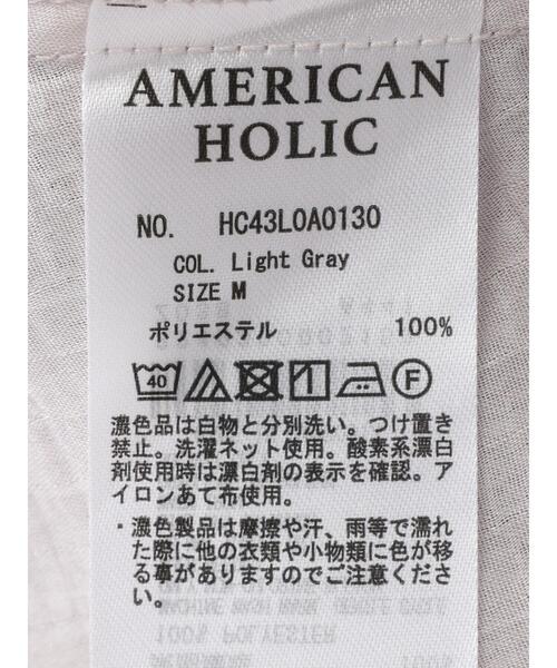 AMERICAN HOLIC(アメリカンホリック)の「袖コンシャスブラウス(シャツ/ブラウス・レディース・ライトグレー/ブラック・L/M)」の6枚目の写真