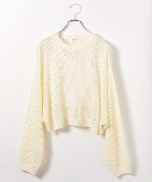 GLOBAL WORK(グローバルワーク)の「2SETメッシュニット*タンク/AND YUA ANY/132461(ニット/セーター・キッズ・オフホワイト/ブラック・FREE)」の13枚目の写真