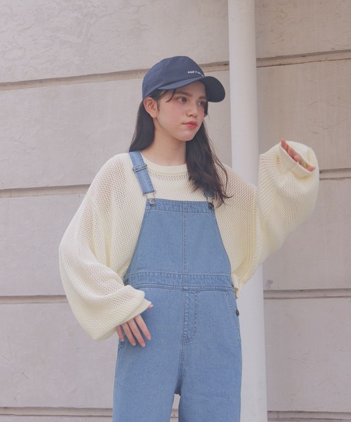 GLOBAL WORK(グローバルワーク)の「2SETメッシュニット*タンク/AND YUA ANY/132461(ニット/セーター・キッズ・オフホワイト/ブラック・FREE)」の20枚目の写真