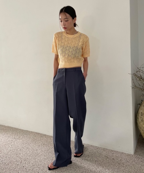 Didot.showroom（ディドット ショールーム）の「半袖ニット（ニット/セーター・レディース・ブラック・FREE）」の8枚目の写真